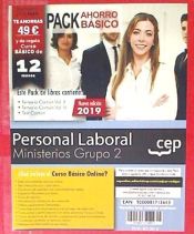 Portada de PACK BÁSICO. Personal Laboral Ministerios. Grupo 2 (Incluye Temarios Vol. I y II, Test, + Curso Básico)