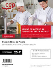 Portada de PACK DE LIBROS + 15 días de acceso Curso Online. Pinche. Servicio de Salud de Castilla-La Mancha. SESCAM