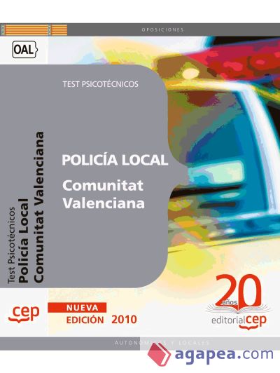 Policía Local de la Comunitat Valenciana. Test Psicotécnicos