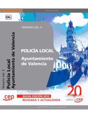 Portada de Policía Local del Ayuntamiento de Valencia. Temario Vol. II