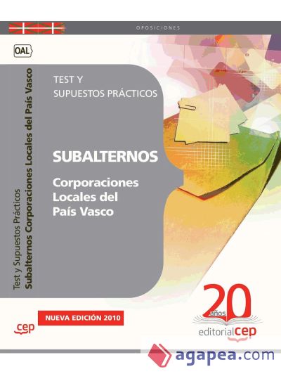 Subalternos Corporaciones Locales del País Vasco. Temario