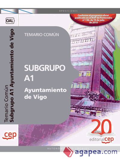 Subgrupo A1 Ayuntamiento de Vigo. Temario Común