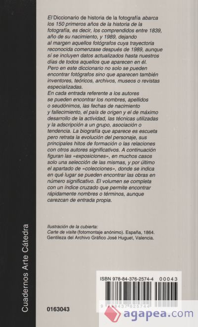 Diccionario de historia de la fotografía