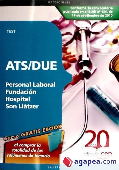 ATS/DUE de Personal Laboral de la Fundación Hospital Son Llàtzer: Test