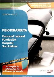 Portada de Fisioterapeuta de Personal Laboral de la Fundación Hospital Son Llàtzer. Vol. II: Temario