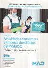 Actividades Domésticas y Limpieza de Edificios del IMSERSO (Grupo Profesional E1). Temario y test parte específica. Ministerio de Derechos Sociales y Agenda 2030