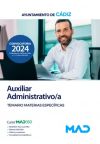 Auxiliar Administrativo/a. Temario De Materias Específicas. Ayuntamiento De Cádiz