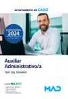 Auxiliar Administrativo/a. Test Del Temario. Ayuntamiento De Cádiz