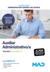 Auxiliar Administrativo/a (acceso Libre). Temario Volumen 3. Administración General Del Estado
