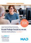 Escala Trabajo Social (a2-04-04). Temario Parte Especial Volumen 1. Generalitat Valenciana