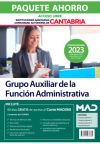 Paquete Ahorro Grupo Auxiliar Función Administrativa (acceso libre). Instituciones Sanitarias de la Comunidad Autónoma de Cantabr