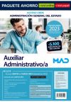 Paquete Ahorro + Test PAPEL + Test ONLINE Auxiliar Administrativo/a (acceso libre). Administración General del Estado