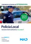 Policía Local De Extremadura. Temario Parte Específica Volumen 1. Ayuntamientos De Extremadura