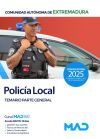 Polic&iacute;a Local De Extremadura. Temario Parte General. Ayuntamientos De Extremadura