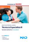 Técnico Especialista Iii (grupo Iii). Temario Específico Volumen 2. Comunidad Autónoma De Madrid