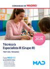 T&eacute;cnico Especialista Iii (grupo Iii). Test Del Temario. Comunidad Aut&oacute;noma De Madrid