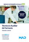 Técnico/a Auxiliar De Farmacia. Temario Común. Servicio Extremeño De Salud (ses)