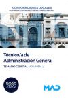 Técnico/a De Administración General De Corporaciones Locales. Temario General Volumen 2