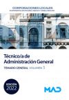 Técnico/a De Administración General De Corporaciones Locales. Temario General Volumen 3