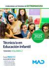 T&eacute;cnico/a En Educaci&oacute;n Infantil (grupo Iii Personal Laboral). Temario Volumen 2. Comunidad Aut&oacute;noma De Extremadura