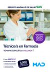 Técnico/a En Farmacia. Temario Específico Volumen 1. Servicio Andaluz De Salud (sas)