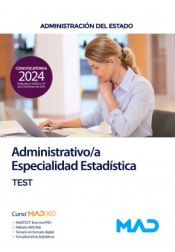 Portada de Administrativo/a (Especialidad Estadística). Test del temario. Administración General del Estado