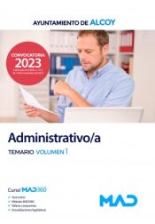 Portada de Administrativo/a. Temario volumen 1. Ayuntamiento de Alcoy