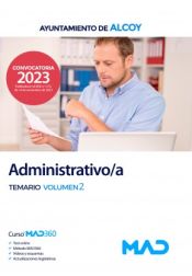 Portada de Administrativo/a. Temario volumen 2. Ayuntamiento de Alcoy