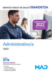 Portada de Administrativo/a. Test. Servicio Vasco de Salud (Osakidetza)