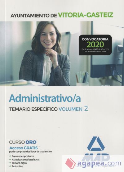 Administrativo/a del Ayuntamiento de Vitoria-Gasteiz. Temario Específico volumen 2