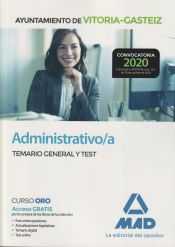 Portada de Administrativo/a del Ayuntamiento de Vitoria-Gasteiz. Temario General y test