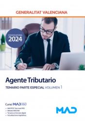 Portada de Agente Tributario (Cuerpo Administrativo). Temario Parte Especial volumen 1. Generalitat Valenciana