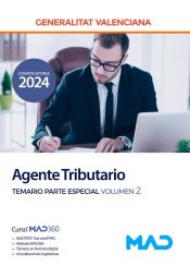 Portada de Agente Tributario (Cuerpo Administrativo). Temario Parte Especial volumen 2. Generalitat Valenciana