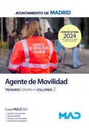 Portada de Agente de Movilidad. Temario Grupo II Volumen 2. Ayuntamiento de Madrid