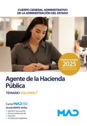 Portada de Agente de la Hacienda Pública (Cuerpo General Administrativo de la Administración del Estado). Temario Volumen 1. Agencia Estatal de Administración Tributaria