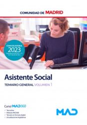 Portada de Asistente Social. Temario General volumen 1. Comunidad Autónoma de Madrid