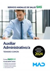 Portada de Auxiliar Administrativo/a. Temario Común. Servicio Andaluz de Salud (SAS)