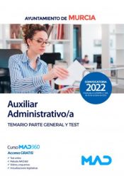 Portada de Auxiliar Administrativo/a. Temario parte general y test. Ayuntamiento de Murcia