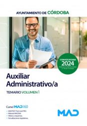 Portada de Auxiliar Administrativo/a. Temario volumen 1. Ayuntamiento de Córdoba