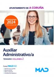 Portada de Auxiliar Administrativo/a. Temario volumen 2. Ayuntamiento de A Coruña