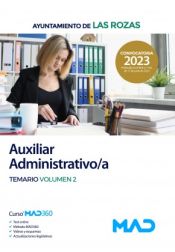 Portada de Auxiliar Administrativo/a. Temario volumen 2. Ayuntamiento de Las Rozas de Madrid