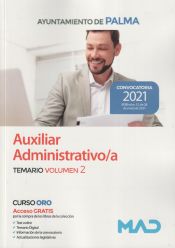 Portada de Auxiliar Administrativo/a. Temario volumen 2. Ayuntamiento de Palma