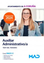 Portada de Auxiliar Administrativo/a. Test del temario. Ayuntamiento de A Coruña