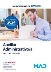 Portada de Auxiliar Administrativo/a. Test del temario. Ayuntamiento de Oviedo