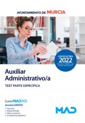 Portada de Auxiliar Administrativo/a. Test parte específica. Ayuntamiento de Murcia