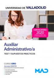 Portada de Auxiliar Administrativo/a de la Universidad de Valladolid. Test y Supuestos Prácticos