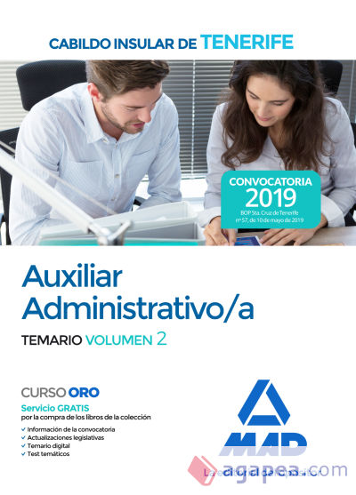 Auxiliar Administrativo/a del Cabildo Insular de Tenerife. Temario volumen 2