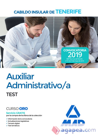 Auxiliar Administrativo/a del Cabildo Insular de Tenerife. Test