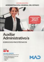 Portada de Auxiliar Administrativo/a (estabilización). Ejercicios psicotécnicos. Administración General del Estado