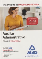 Portada de Auxiliar Administrativo del Ayuntamiento de Molina de Segura. Temario volumen 2